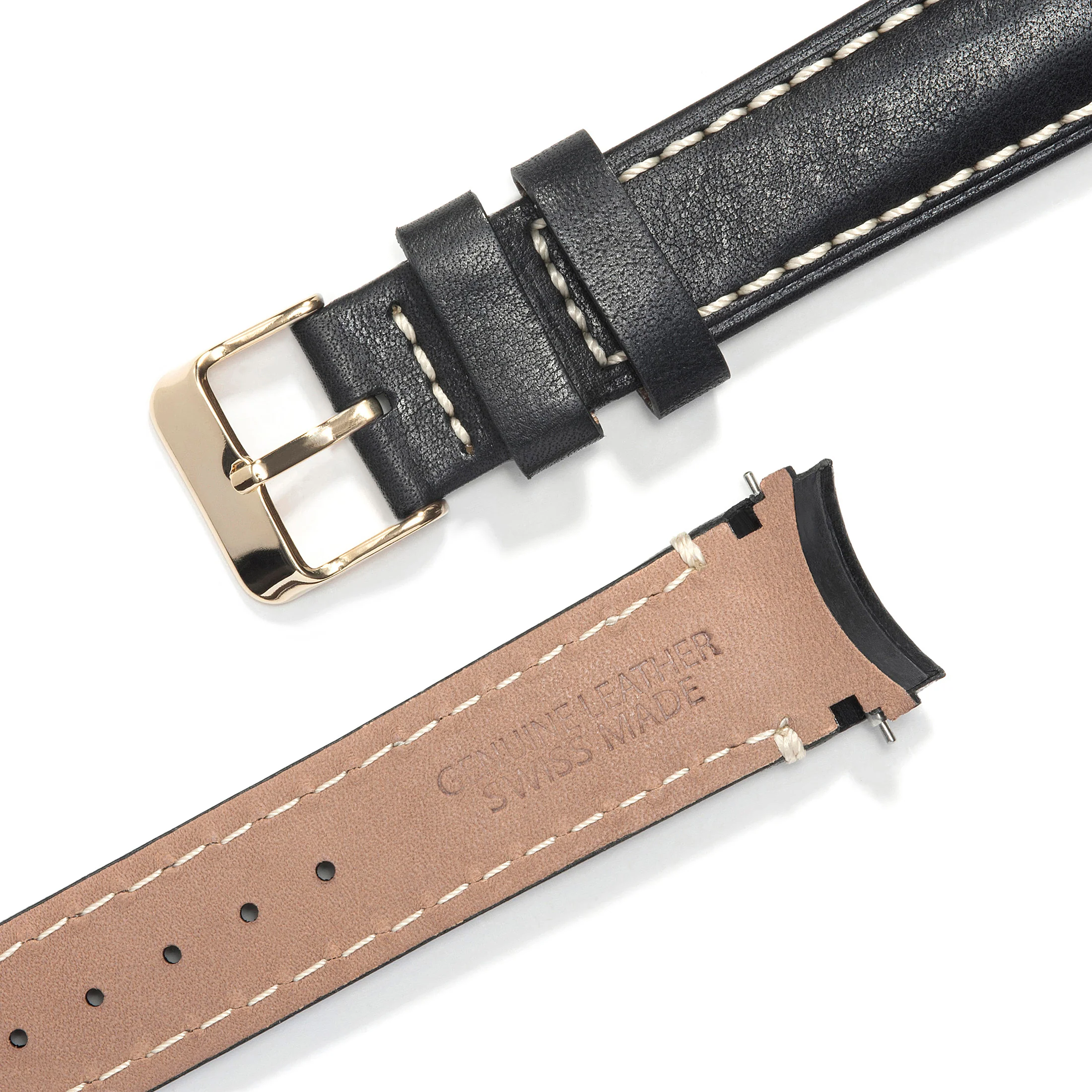 Curved End Leather Strap for Rolex GMT 1675 & 16750 with Tang Buckle - Image 26