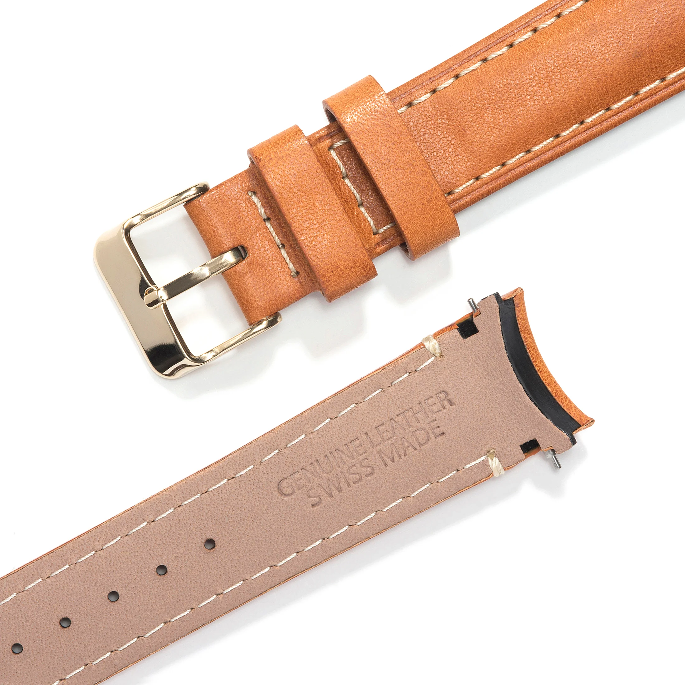 Curved End Leather Strap for Rolex GMT 1675 & 16750 with Tang Buckle - Image 36
