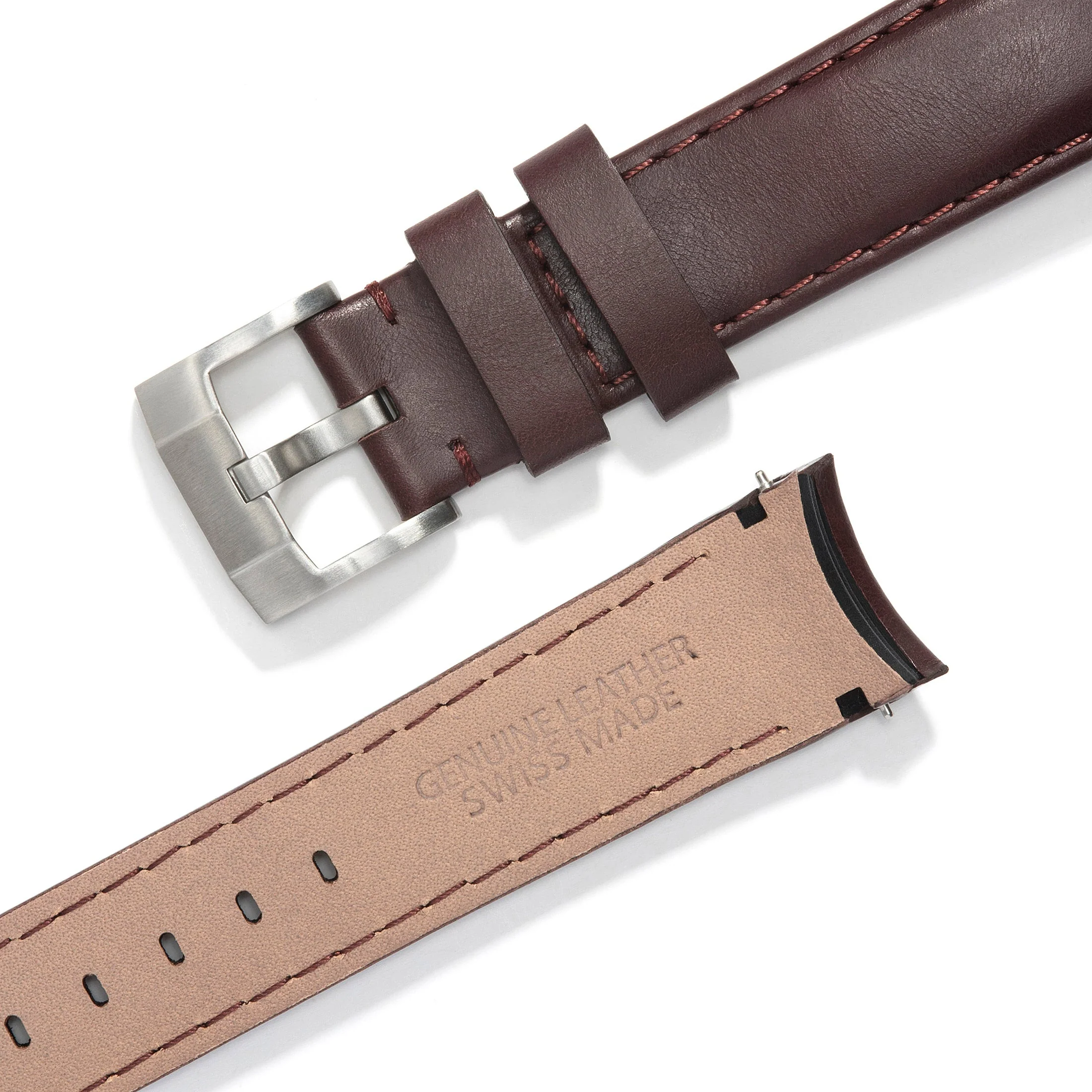 Curved End Leather Strap for Rolex Sea-Dweller with Tang Buckle - Image 13