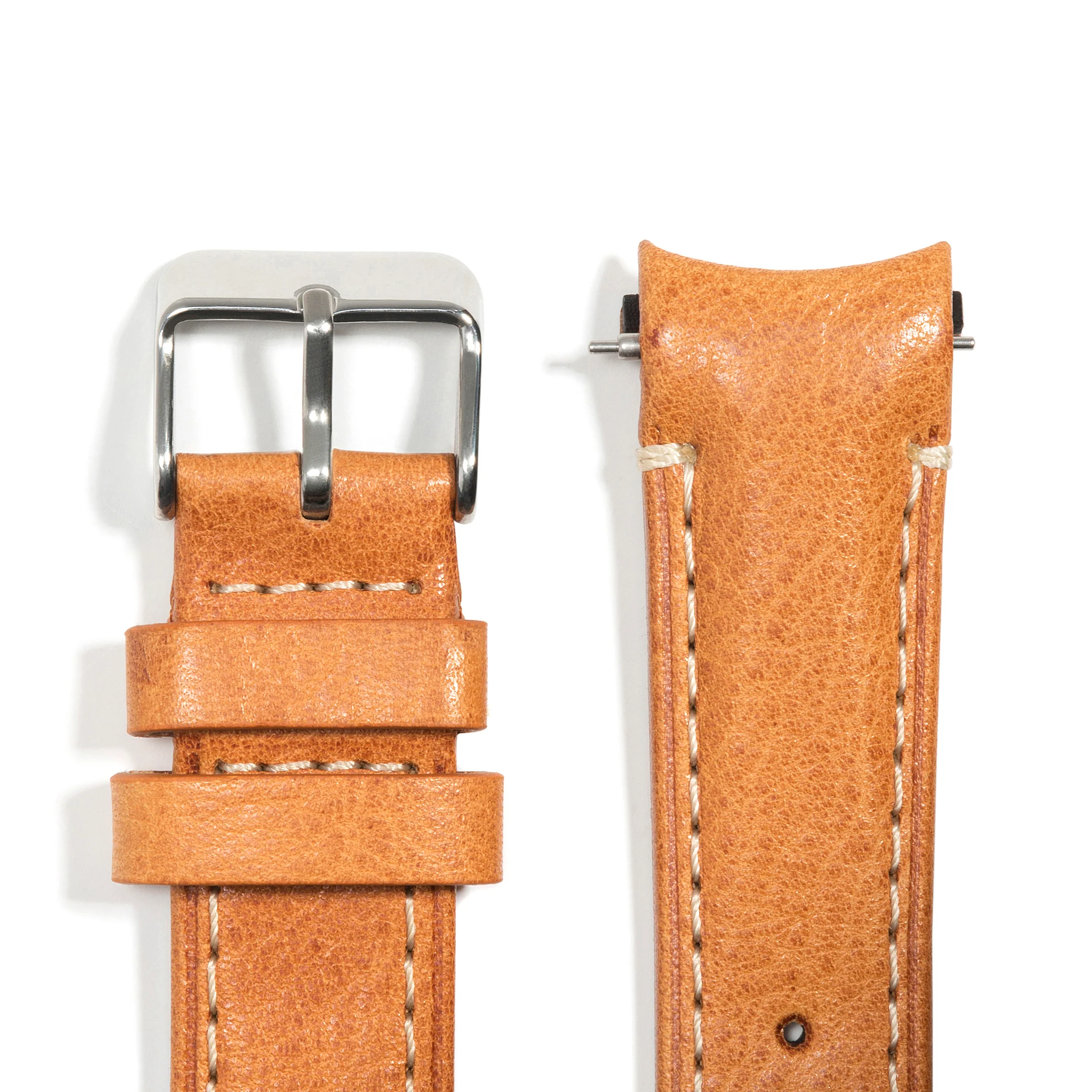 Curved End Leather Strap for Rolex Submariner with Tang Buckle - Image 32