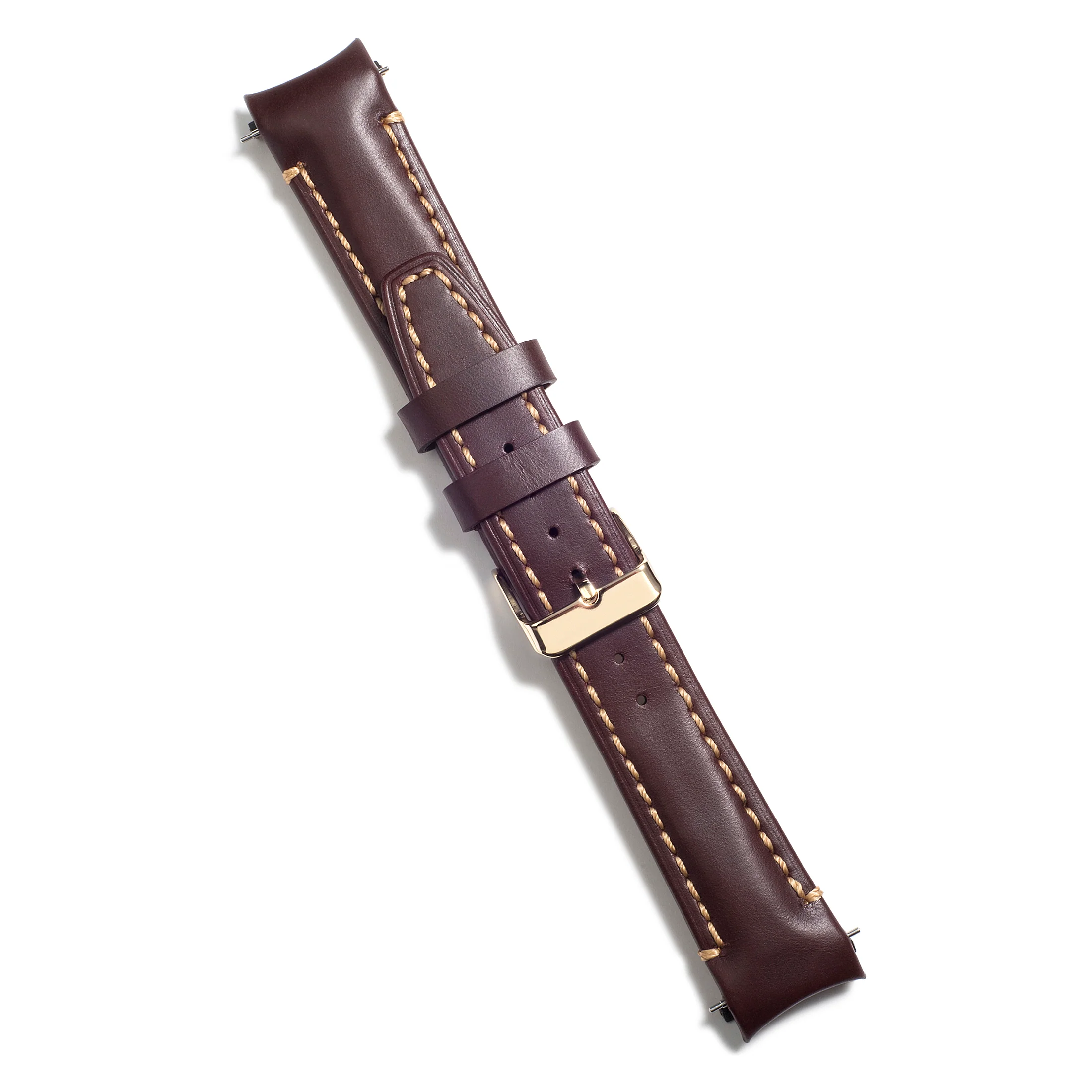 Curved End Leather Strap for Rolex Submariner with Tang Buckle - Image 48
