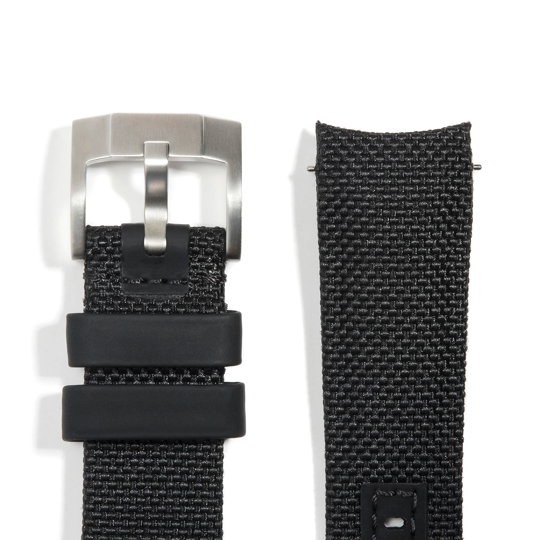 Curved End Nylon Strap for Rolex GMT Master II Ceramic with Tang Buckle - Image 4