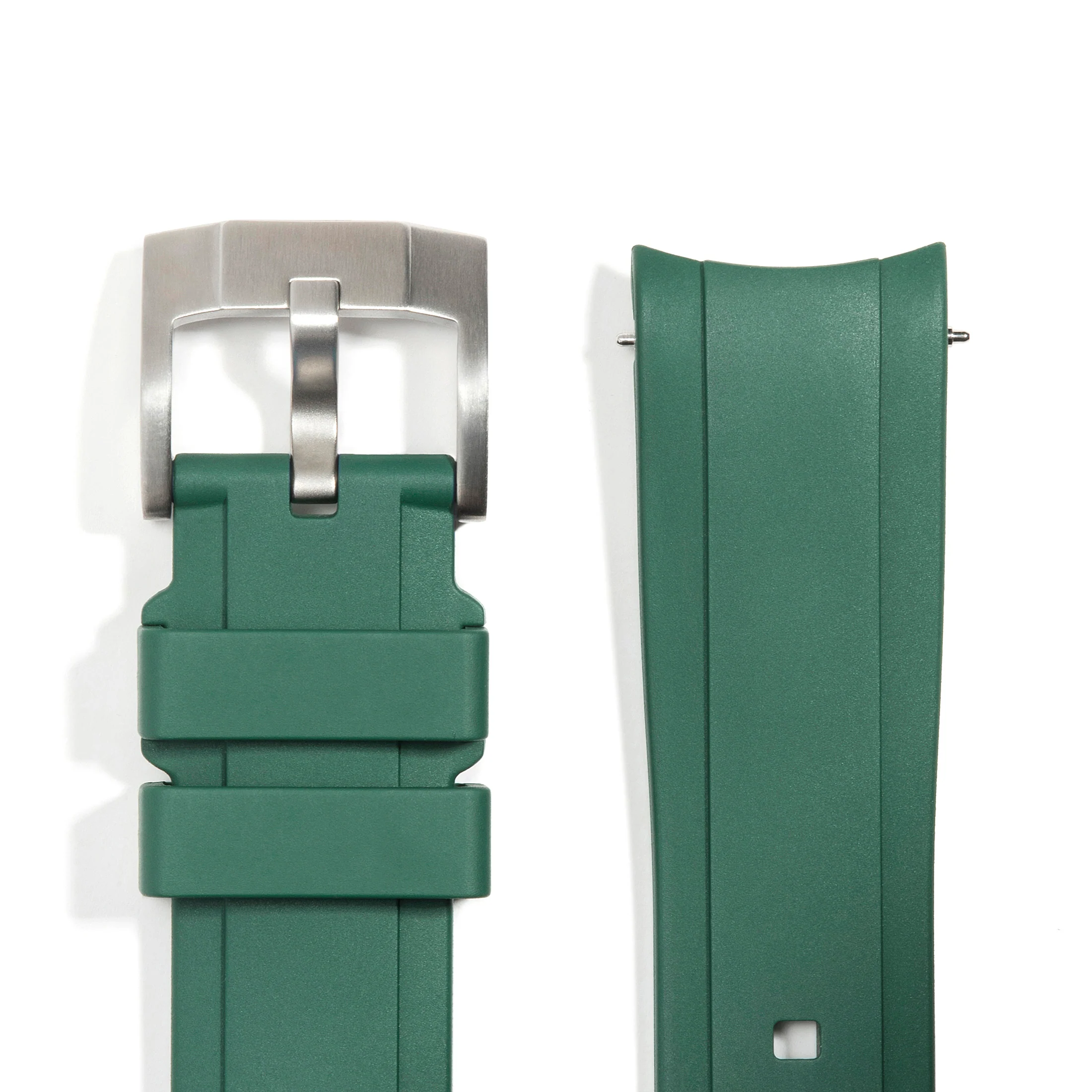 Curved End Rubber Strap for Rolex Ceramic Daytona with Tang Buckle - Image 18