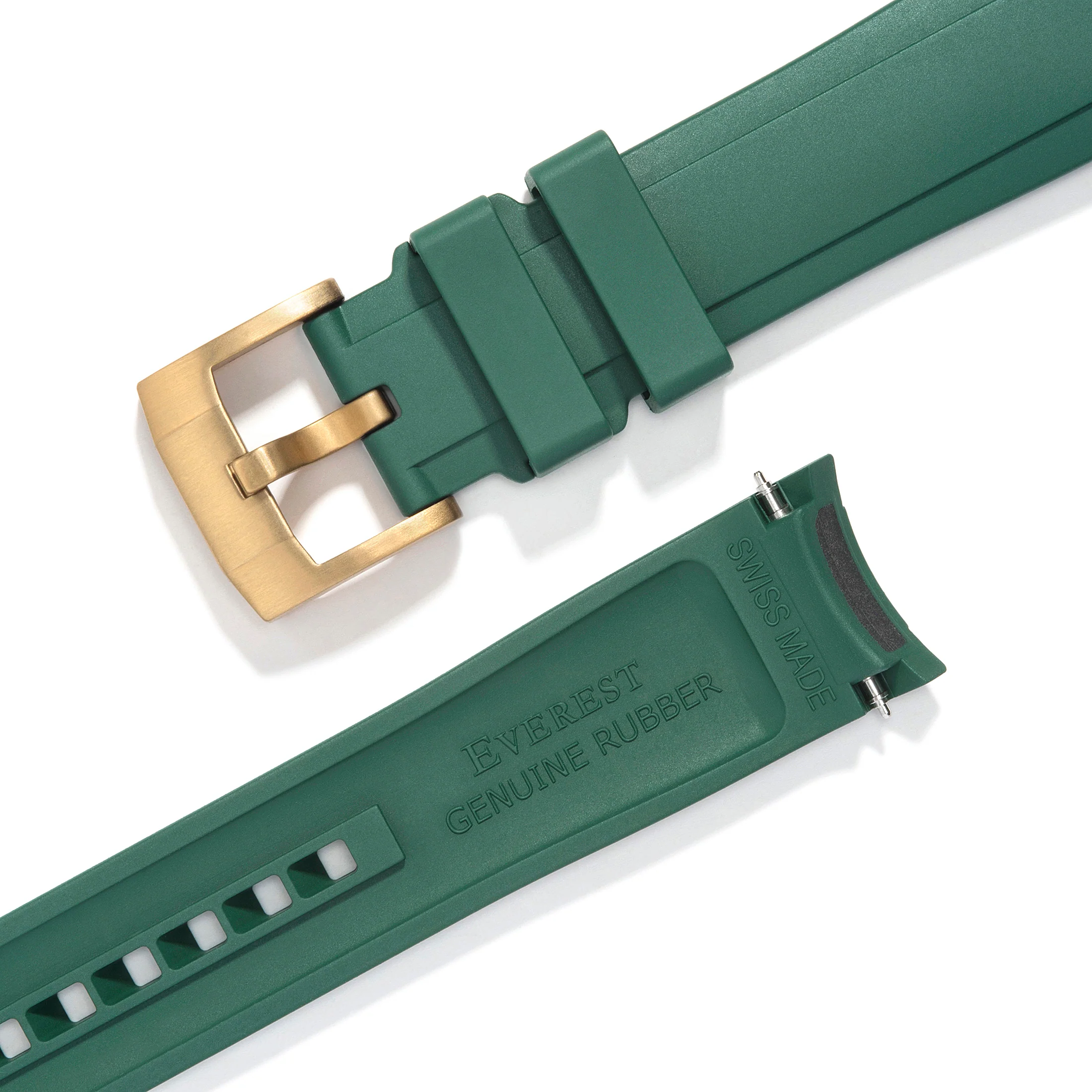 Curved End Rubber Strap for Rolex Ceramic Daytona with Tang Buckle - Image 25