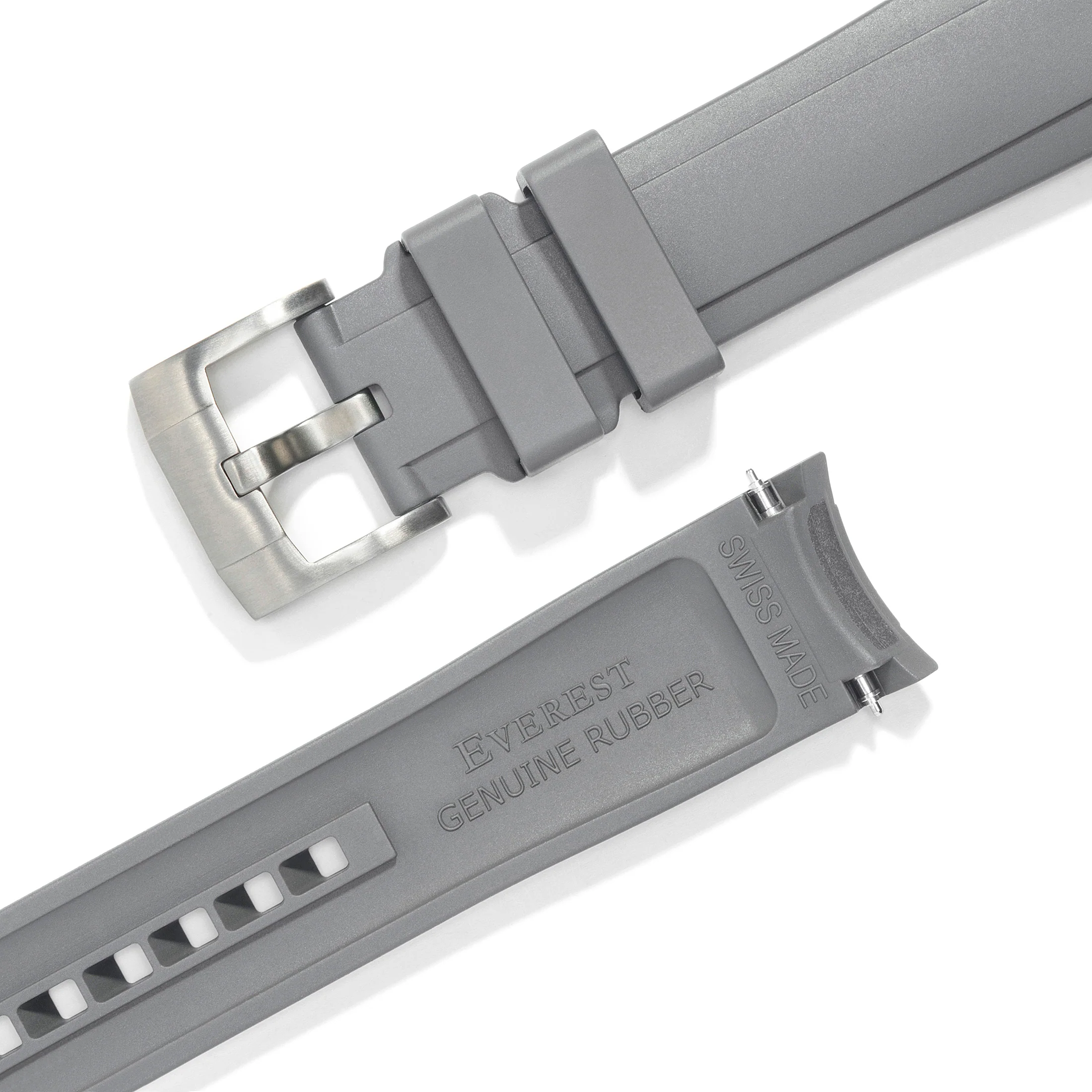 Curved End Rubber Strap for Rolex Ceramic Daytona with Tang Buckle - Image 29