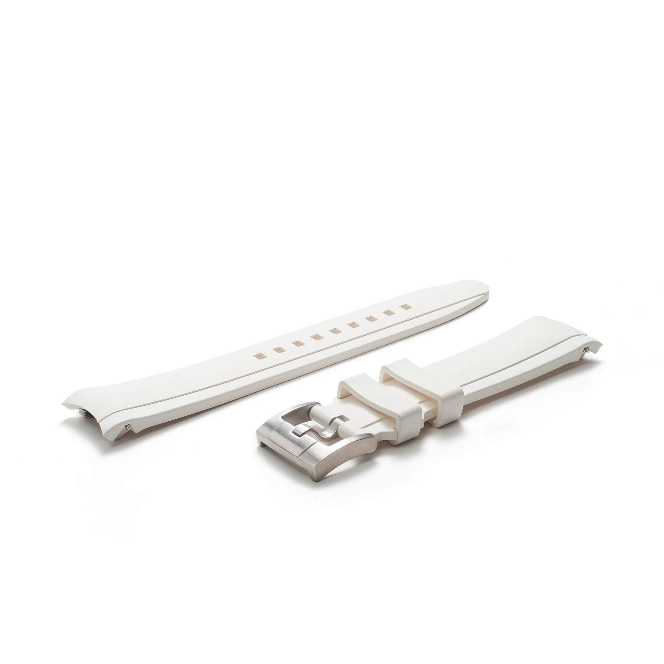 Curved End Rubber Strap for Rolex Ceramic Daytona with Tang Buckle - Image 53