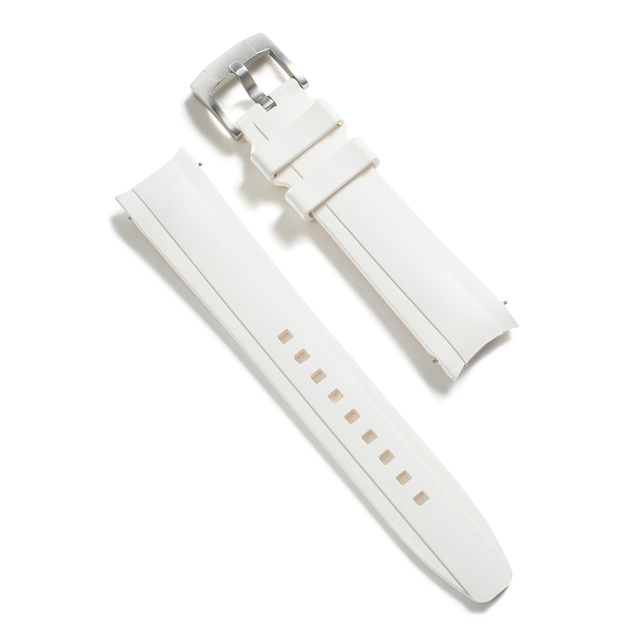Curved End Rubber Strap for Rolex Ceramic Daytona with Tang Buckle - Image 55