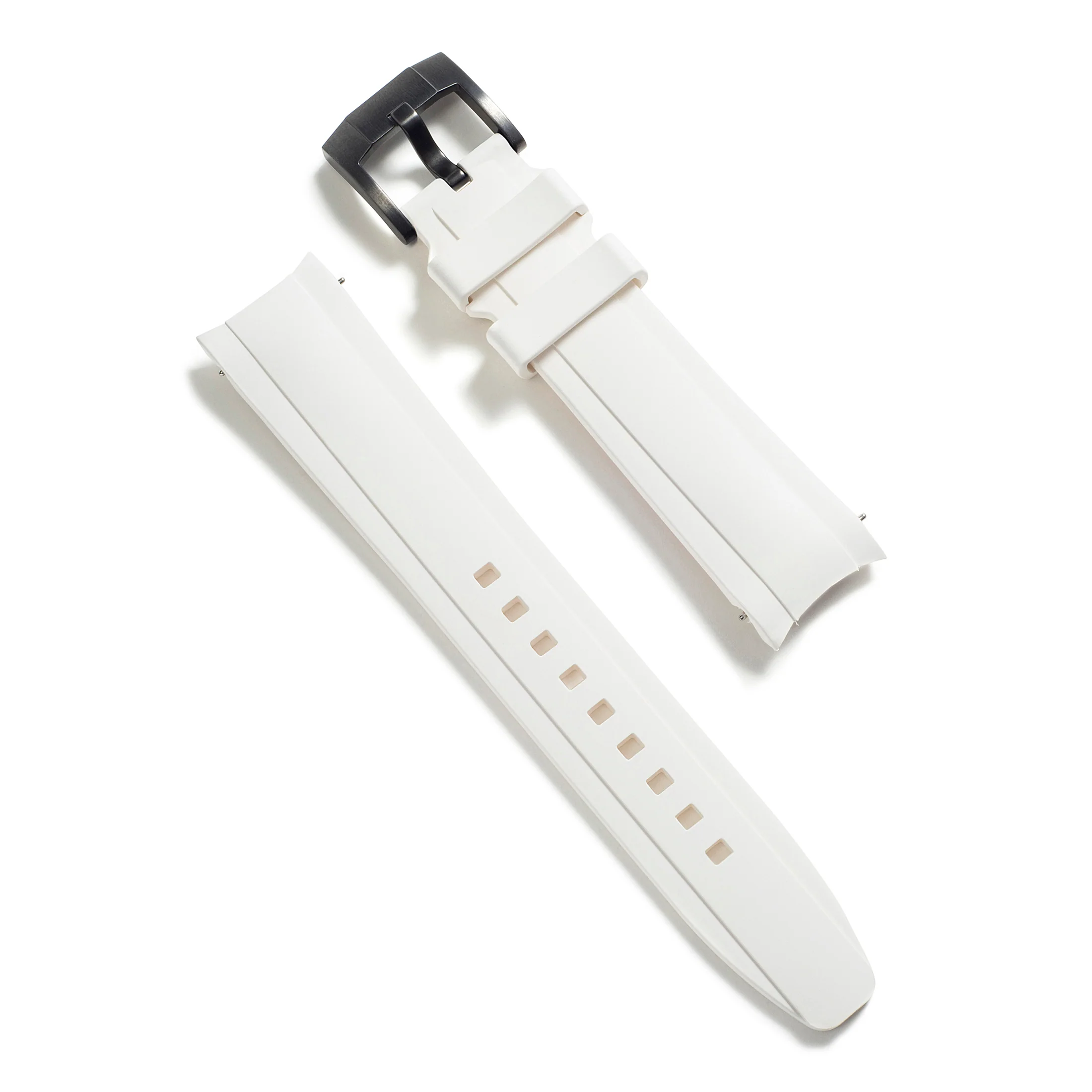 Curved End Rubber Strap for Rolex Ceramic Daytona with Tang Buckle - Image 61