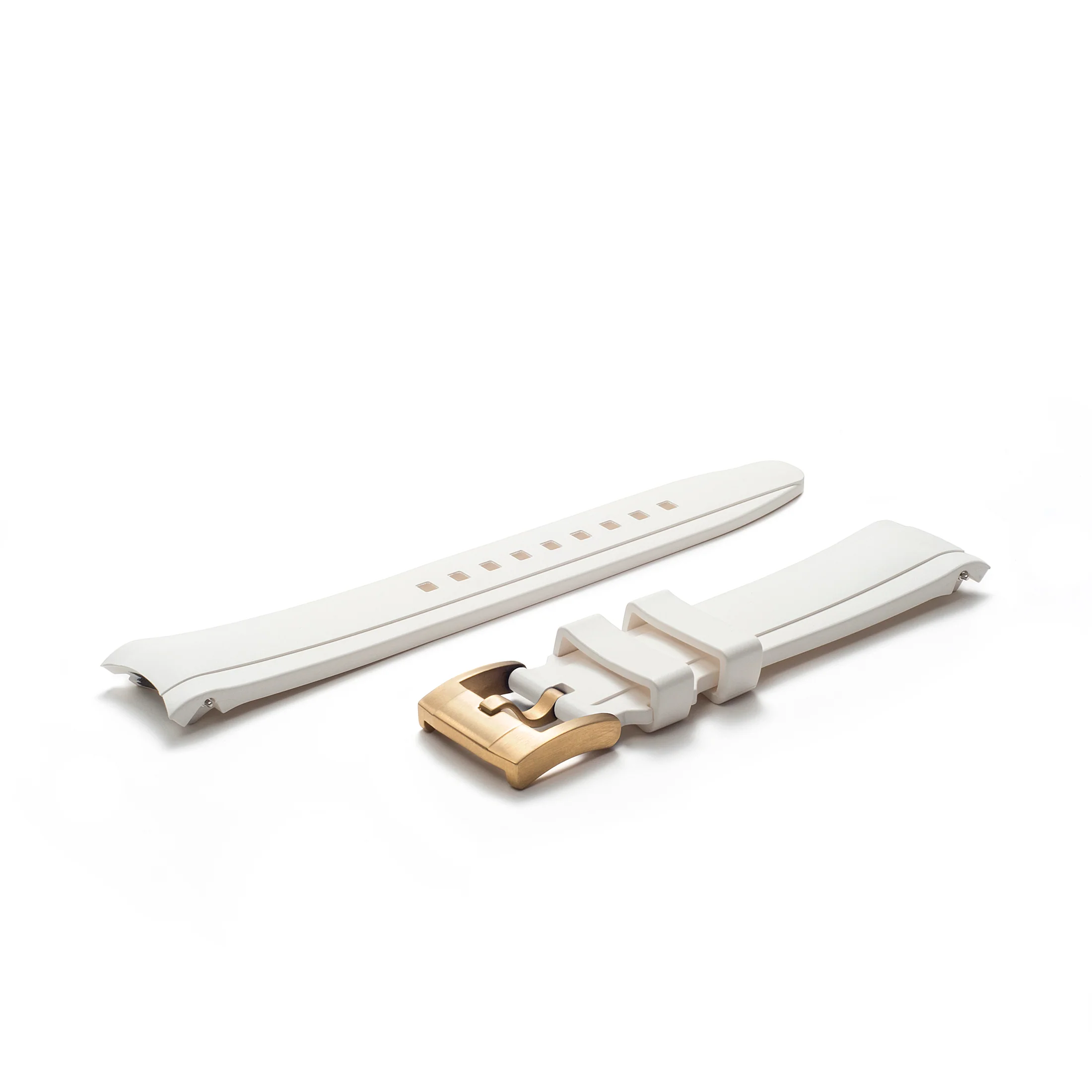 Curved End Rubber Strap for Rolex Ceramic Daytona with Tang Buckle - Image 66