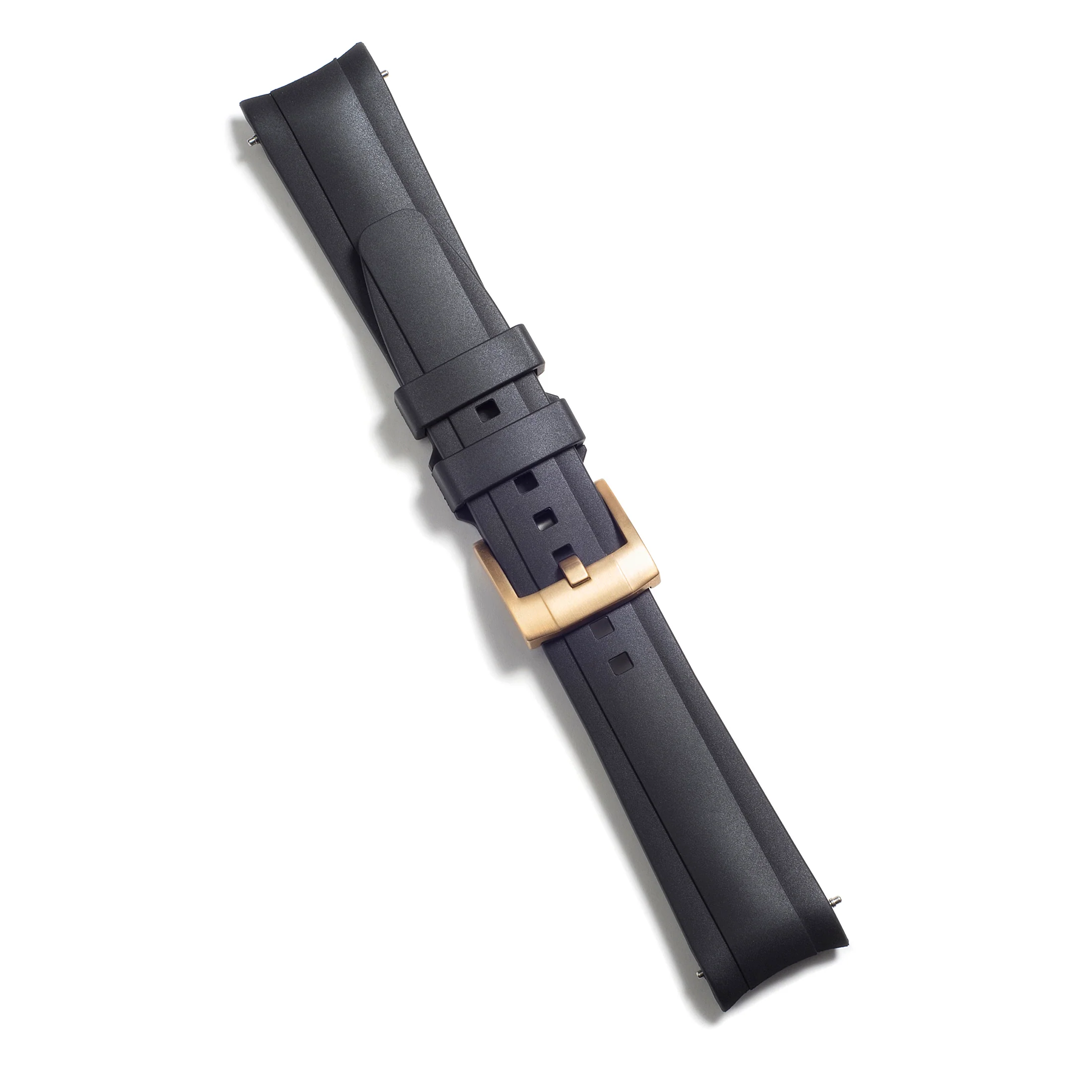 Curved End Rubber Strap for Rolex Ceramic Daytona with Tang Buckle - Image 81