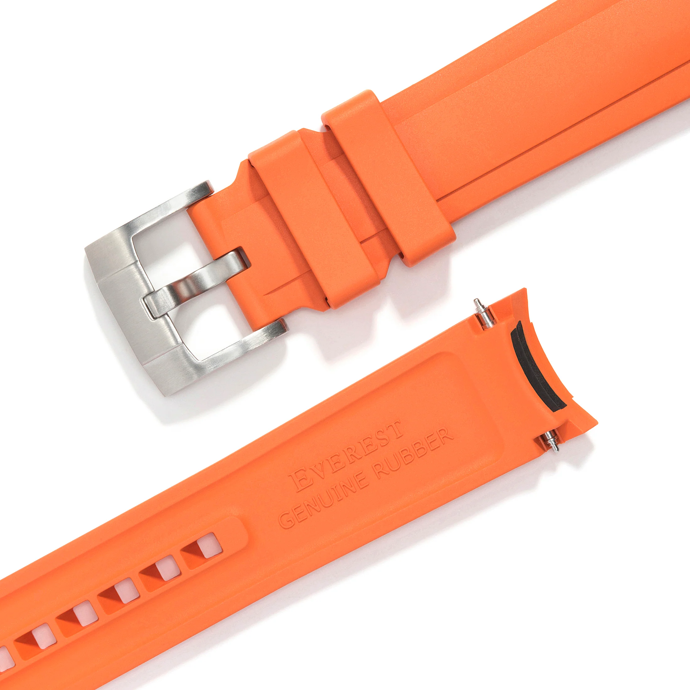 Curved End Rubber Strap for Rolex Explorer II 42mm with Tang Buckle (Produced between 2011-2020) - Image 12