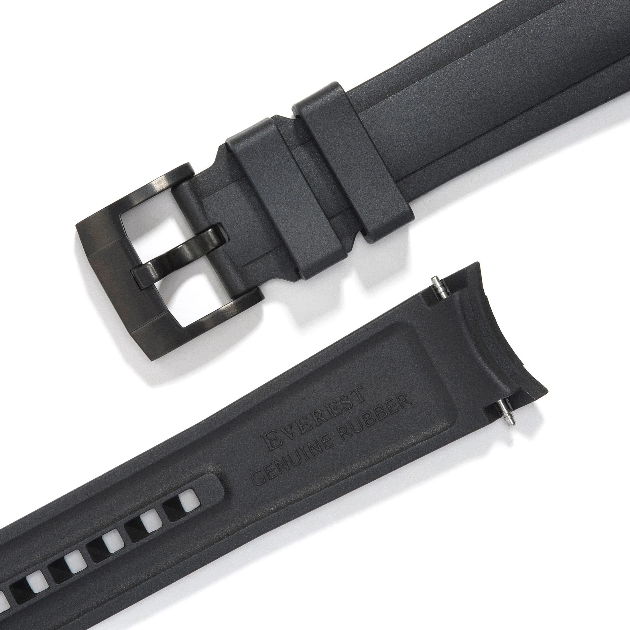 Curved End Rubber Strap for Rolex Sea-Dweller with Tang Buckle - Image 8