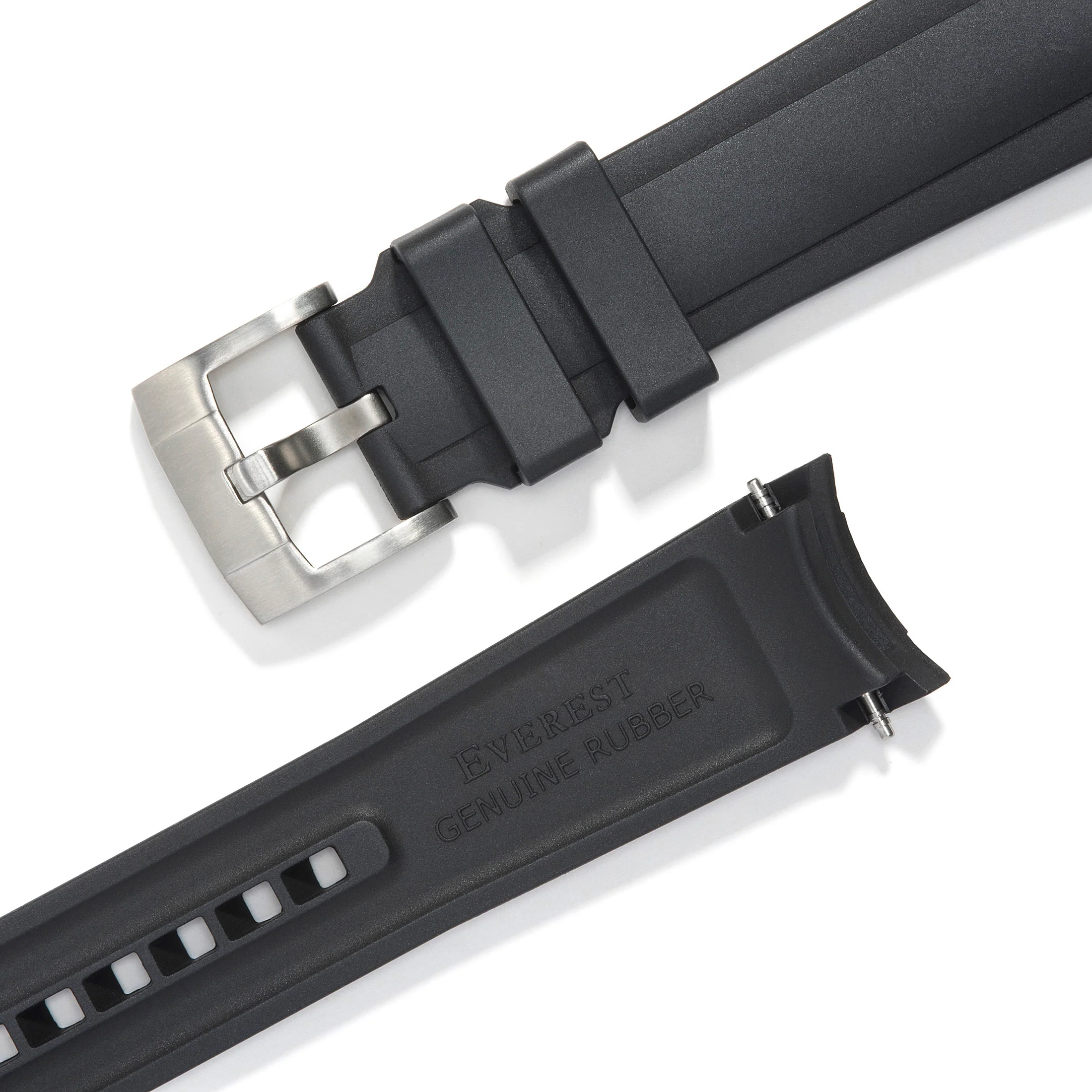 Curved End Rubber Strap for Rolex Deepsea with Tang Buckle - Image 3